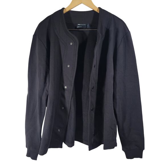ASOS Design Button Up Long Sleeve Cardigan Shacket Black Unisex S NWOT - Picture 3 of 9